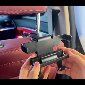 Upgraded Car Headrest Hidden Hook 2 in 1 Car Seat Hooks with Phone Holder for Purse Hangers Vehicle Organizer ,Durable Hanger Storage Holder Organizer