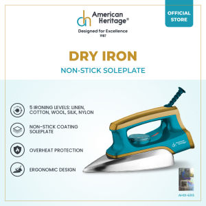American Heritage Non-Stick Soleplate Dry Iron AHDI-6313