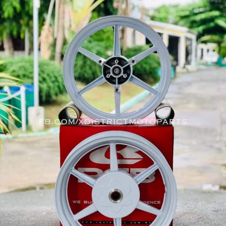Merit Racing Mags Racing Boy Sports Rim RB6 Mags for Aerox155 White / bearing | Lazada PH