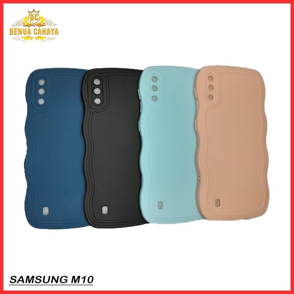CASE UNTUK HAND PHONE SAMSUNG M20 M10 SOFTCASE SILIKON GELOMBANG