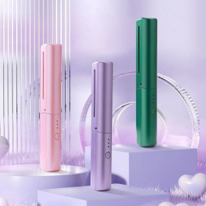 Portable Heated Comb Professional Hair Straightener Comb Wireless Charging Mini Negative Ion Hair Care Comb USB Charging