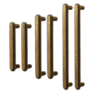 2Pcs Retro Drawer Pulls Heavy Duty Construction Professional Furniture Hardware Smooth Grip Simple Install for Home