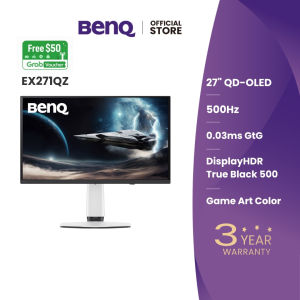 BenQ EX271QZ 27" 2K 500Hz OLED 0.03ms GTG HDR10 Glossy Anti-Reflection MOBIUZ Gaming Monitor