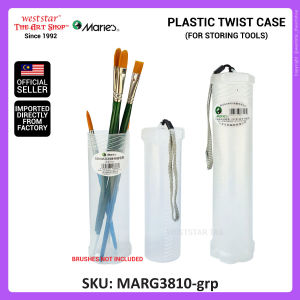 [Weststar TAS] Maries Twist Brush Holder Plastic Case For Storage Pencil Case (Medium / Large)