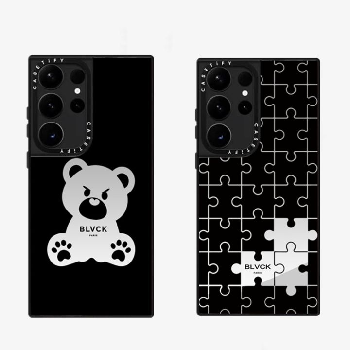 CASETiFY BLVCK Evil Teddy Puzzle Mirror Case For Samsung Galaxy 