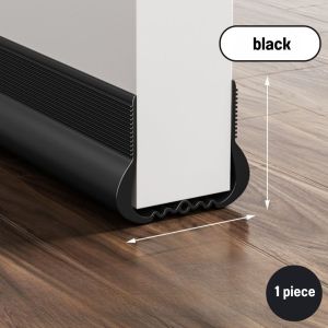 Mouse-Proof Door Weather Stripping Built-in Steel Plate Anti-Rodent Door Gap Sealer 93cm TPE Door Bottom Seal Fits Door Gap 0–25mm
