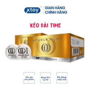 Bao Cao Su Double Body 001 màu Goldl kéo dài thời gian siêu mỏng - 10 bcs