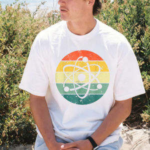 [Local Stock] VCC  Atom Art Biology Physics Chemistry Teacher T-Shirt Summer Cotton Fashion Casual Crew Neck Short Sleeves Man Women Y2K Tshirt