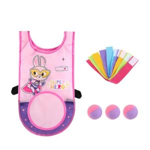Throwing Dodgeball Game Set with Dodgeball Game Vests 3 Cotton Balls Throwing Balls Game Garden Ball Game for Children