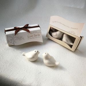 【COD】 Lovebirds Salt & Pepper Shaker Rustic Quality Unique Useful Anniversary Wedding Souvenir Giveaway