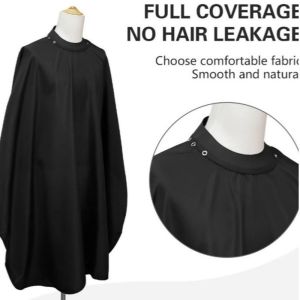 JON09 Waterproof Silicone Neckline Gown Silicone Collar Anti-Static Collar Hairdressing Cape Hair Care Styling Adjustable Buckle Barbershop Cape Styling Tools