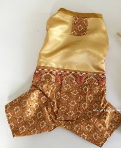 ชุดไทยหมาใหญ่ เบอร์1-10 ชุดโจงกระเบน/ผ้าซิ่น ชุดไทยออเจ้าสุนัข/แมว ชุดลอยกระทง/สงกรานต์/งานแต่งงาน ผ้าไทยหรูหรา