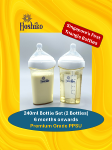 HoshikoSG 240ml Baby Bottles - 2 Pack Set