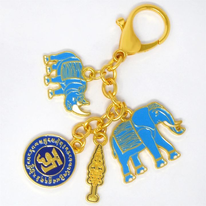 Feng Shui blu sodalite Rhinoceros and Elephant Amulet Hanging W free Mxsabrina Red string Bracelet Y1270
