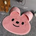 Silicone Anti-Slip Bath Mat with Bionic Suction Cups Non-Slip Shower Mat Bunny Desig Bathroom Floor Mat Massa. 