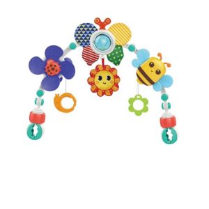 XENMART Arch Crib Bedbell Toy Colorful Foldable Baby Crib Bell Safety Multi-purpose Bed Clip Hanging Toys