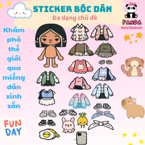 (43B)Bộ Avatar Sticker đồ chơi bóc dán đồ chơi sáng tạo diy giúp bé phát triển trí tuệ toàn diện