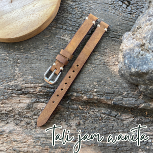 Tali Jam Wanita Kulit Sapi Warna Coklat Muda - Garansi 1 Tahun