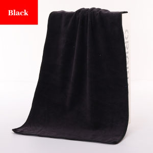 Thickened Towels 2Pcs Dirt-resistant Soft Durable Microfiber 35cm x 75cm Water Absorbent Towel for Salon/Bath Cotton Light Hair Dryer