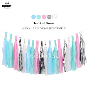 🔥SG LOCAL STOCK🔥Colorful Paper Tassel Garland for Wedding Birthday Party Decorations DIY Baby Shower Event Party Supplies