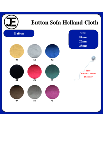 (10 PCS/ORDER) Button Sofa / Butang Bulat Sofa Kain Velvet Holland Cloth Button Sofa