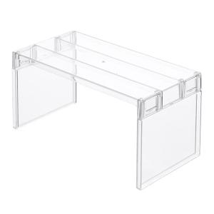 Transparent Layered Refrigerator Organizer Adjustable Shelves For Kitchen Bathroom Storage Space Saving Shelf