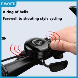 【E-WOITD】 Bicycle Bell Super Loud Universal Mountain Bike Horn High Volume Bicycle Bell Road Bike ChildrenS Bike Bell