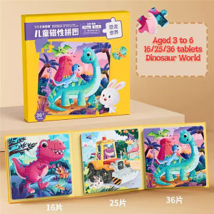 Childrens Jigsee Puzzle magnetic paper jigsee puzzle toys for 3-6 years old children Montessori diy early education toy