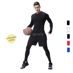 Paket Manset Lengan Panjang Celana Kolor Bola Legging Sport Olahraga Sepakbola Futsal Gym Fitness