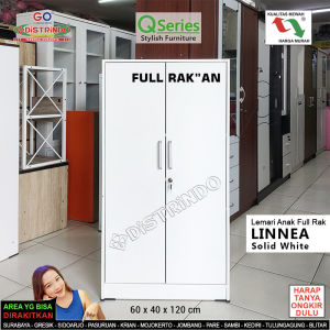 Lemari Minimalis Serbaguna Pakaian/ Buku/ Arsip Kantor Pakai Kunci Full Rak Kuat Anti Lengkung