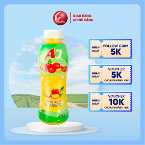 Nước Sơ Ri Thạch Dừa A7 450ml - Lốc 6 Chai