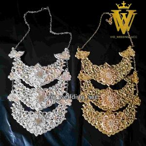 Kalung 3 Susun Pengantin: Elegan & Berbahan Emas
