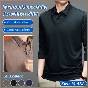 Casual Shirt Business Banquet Fashion Business Shirt Elegance Keep Warm Fabrics Dinner Party