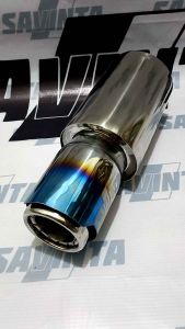Knalpot Mobil Racing GTXv2 Ngebas Adem Size P37cm Stainles - Savinta Muffler