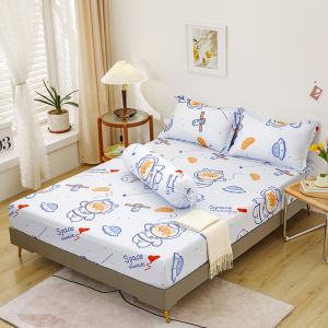 2024 New Designs Fitted Bedsheet Set Single/Super Single/Queen Pillow case & Bolster case included *RBS