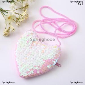 [COD] Springhooe Creative Sequin Coin Purse Little Girl Messenger Love Shoulder Bag Coin Purse