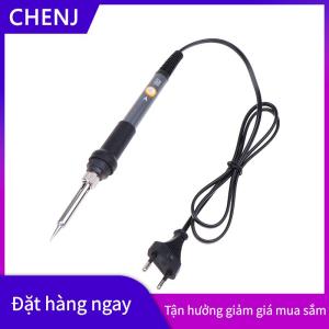 CHENJ Mini hàn sắt có thể điều chỉnh nhiệt độ điện hàn sắt trạm làm lại Mini xử lý nhiệt bút chì hàn công cụ sửa chữa 60W