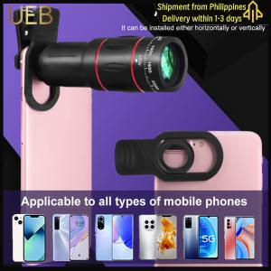 【UEB】 18/36/64X Zoom Cellphone Camera Lens with Phone Clip Universal External Zoom Camera Lens with Tripod Telephoto Lens for Android and iPhone