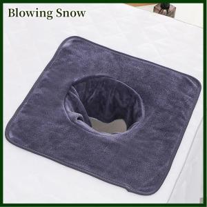 Blowing 35x35cm Thickened Beauty SPA Massage Table Planking Face Towel with Hole Bed Bandana