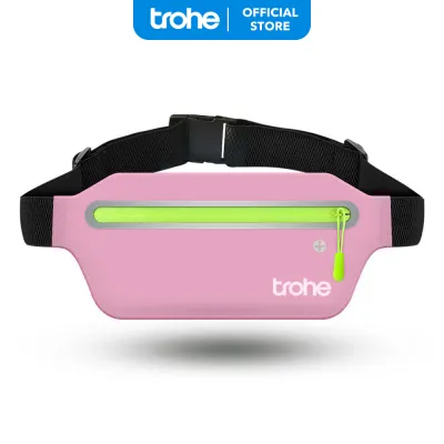 Trohe Tas Ikat Pinggang Lari Water Proof 2 Kantung Go Belt Running Belt Running Waist Bag Belt