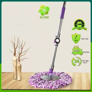 Cây lau nhà bàn xoay inox 360 độ ☀️cao cấp☀️ Vy Long Model G20