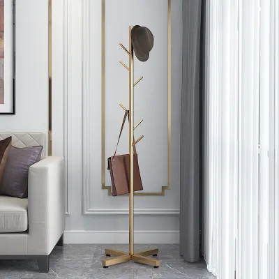 Luxury Coat Rack Floor Standing Clothes Hanger 8 Hooks Multifunction Storage Hat Organizer Handbags Home tree hanger
