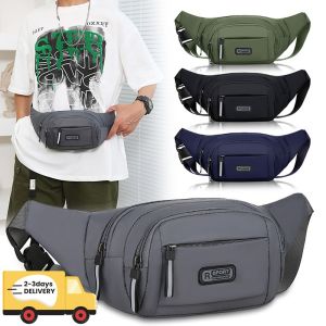 QNQN 【การจัดส่งสินค้า 2-3 วัน】กระเป๋าสะพายไหล่ผู้ชายแบบใหม่ Multi Pocket กระเป๋าสะพายความจุขนาดใหญ่กระเป๋าสะพายกีฬา