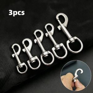 3pcs Snap Hook Keychain Zinc Alloy 81mm Dog Chain Buckle Swivel Eye Backpack Buckles Pet Hook Buckle