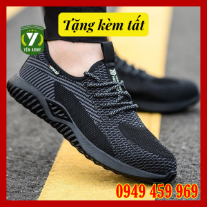 Giày Bảo Hộ Lao Động Nam Thể Thao CANARY 819 Chính Hãng - Chống Đinh Chống Cắt - Tặng Kèm Tất Chân