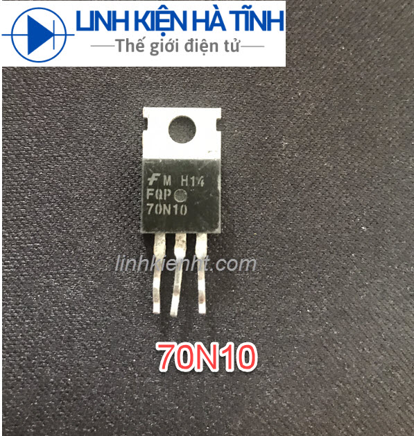 MOSFET N-CHANNEL FQP70N10 70N10 TO-220 70A 100V Tháo Máy-AG13  MOSFET N-CHANNEL FQP70N10 70N10 TO-220 70A 100V Tháo Máy-AG13