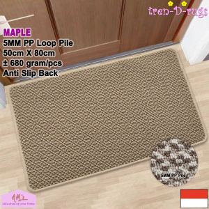 Tren-D-rugs - Keset kaki bermotif alas pintu depan masuk kamar tidur mandi ruang tamu anti slip murah 50 cm x 80 cm - NMs