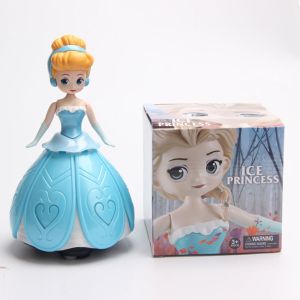[Hàng Sẵn] Đồ chơi Búp bê Công Chúa Elsa Sofia Bạch Tuyết Lọ Lem khiêu vũ xoay có đèn nhạc