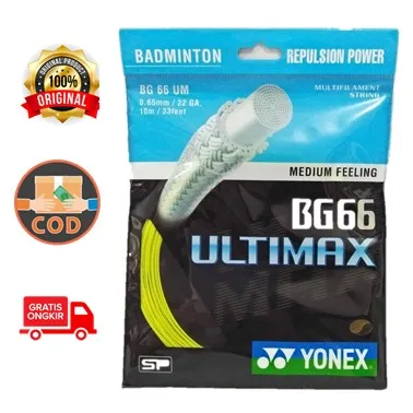 SENAR BADMINTON YONEX BG 66 ULTIMAX SP - SENAR YONEX BG 66 BRILLIANT - SENAR YONEX BG 66 ULTIMAX - SENAR RAKET - SENAR BULUTANGKIS