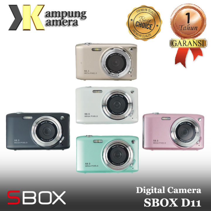 Sbox D11 Digital Camera, 58MP 4K Compact Point and Shoot Camera with 16X  Zoom Lazada Indonesia - Main Image